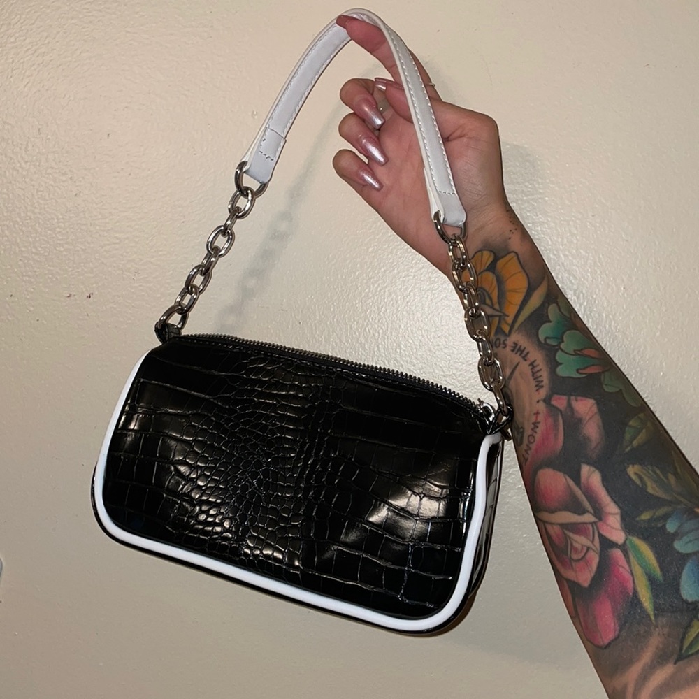 Urban Outfitters black skin chain purse!